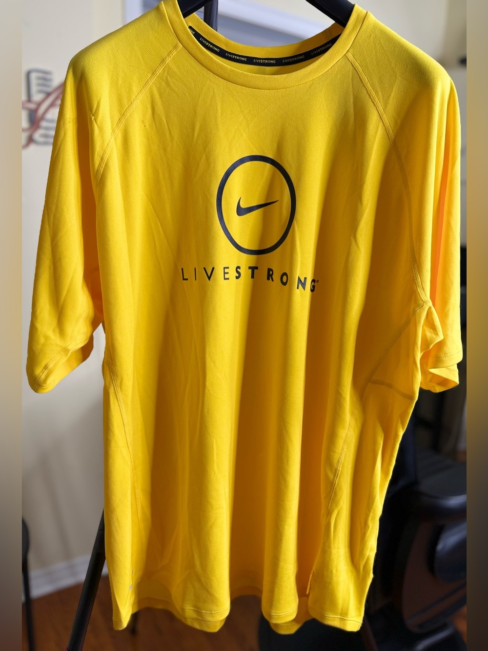 Nike Yellow Livestrong Short Sleeve Performance Tee